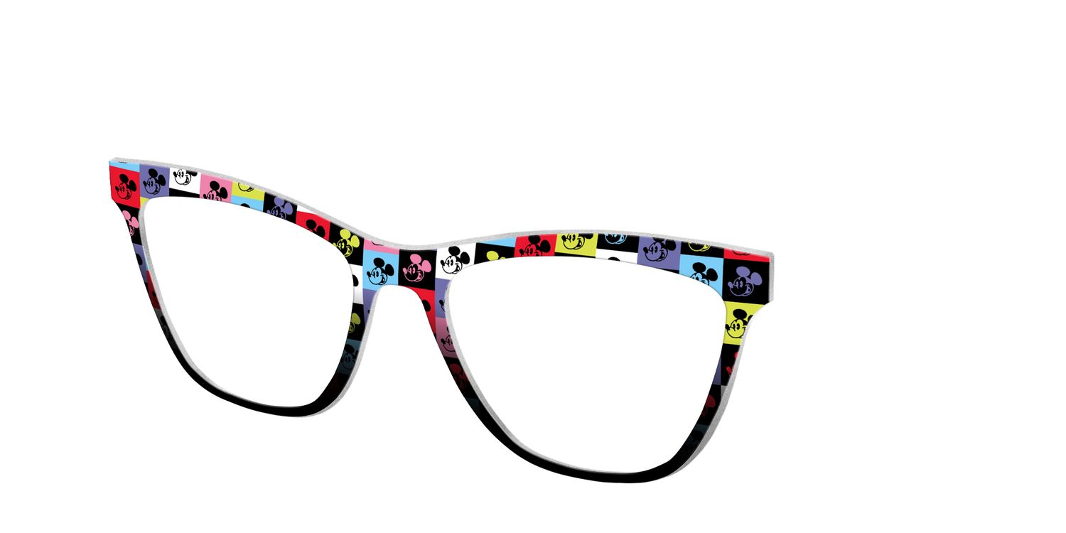 The Mickey Check - Angle Top Image - Pair Eyewear