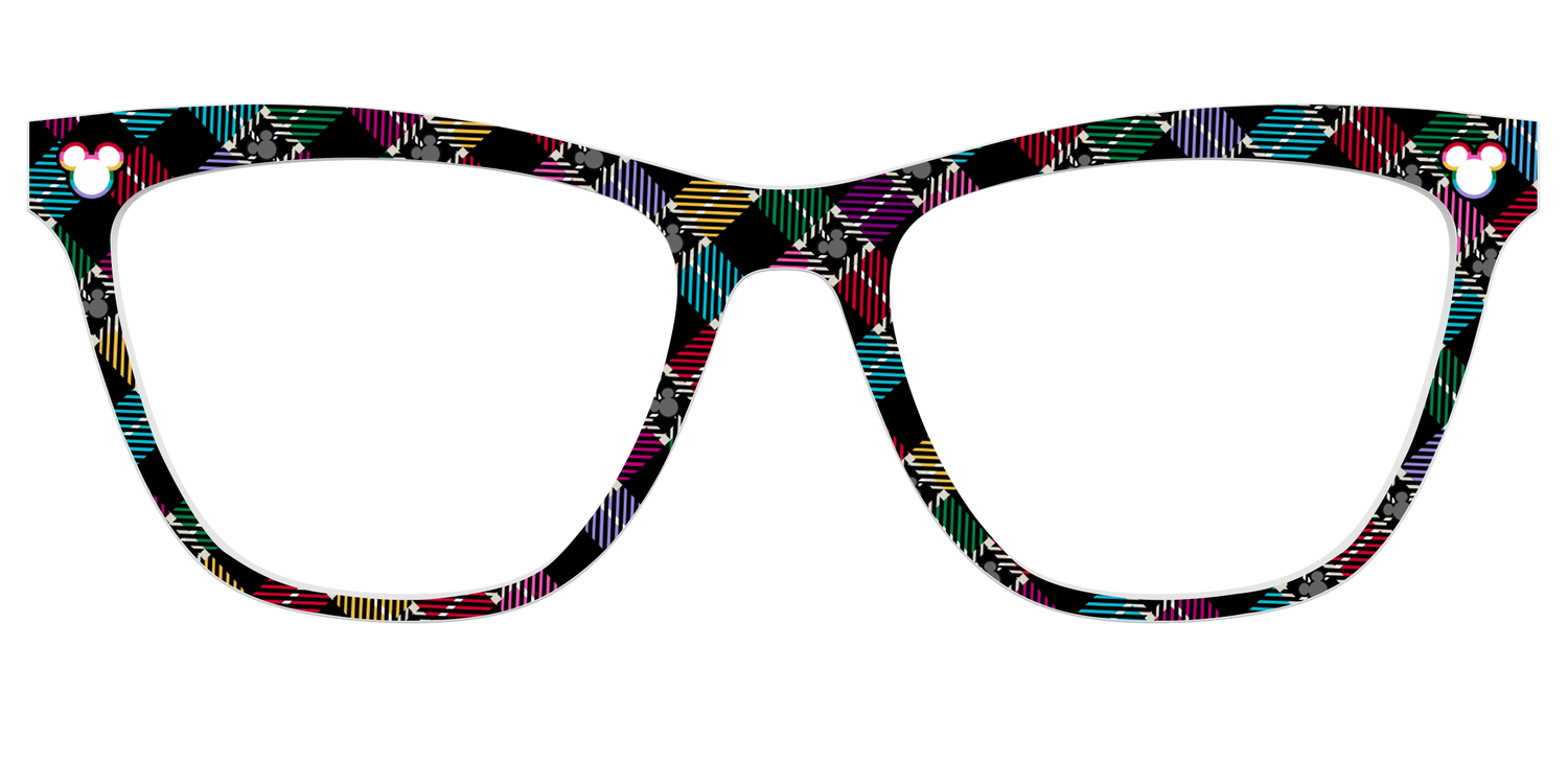 The Mickey Plaid - Front Top Image - Pair Eyewear