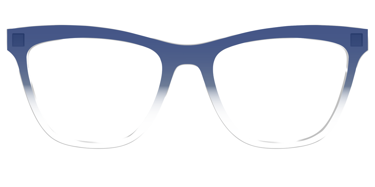 The Navy Gradient Crystal - Front Top Image - Pair Eyewear