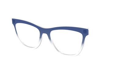 The Navy Gradient Crystal - Angle Top Thumbnail - Pair Eyewear