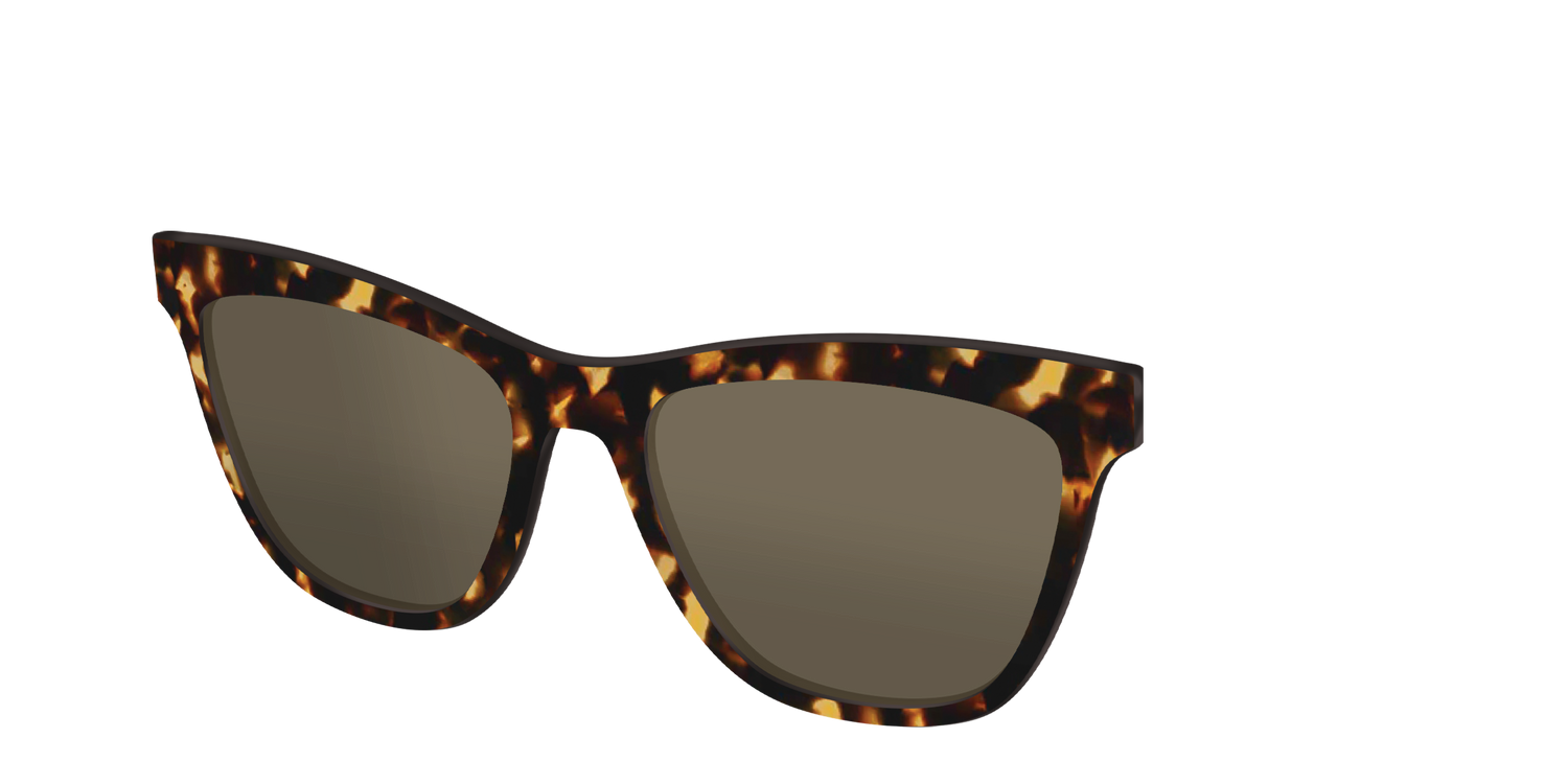 The Non-Polarized Tortoise Sun Top - Angle Top Image - Pair Eyewear