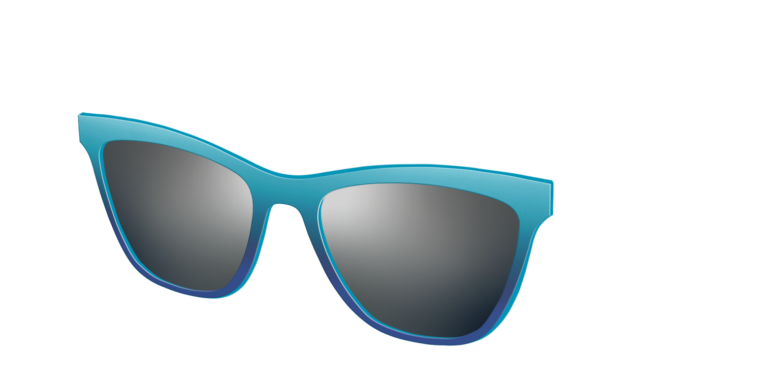 The Polarized Ocean Blue Sun Top