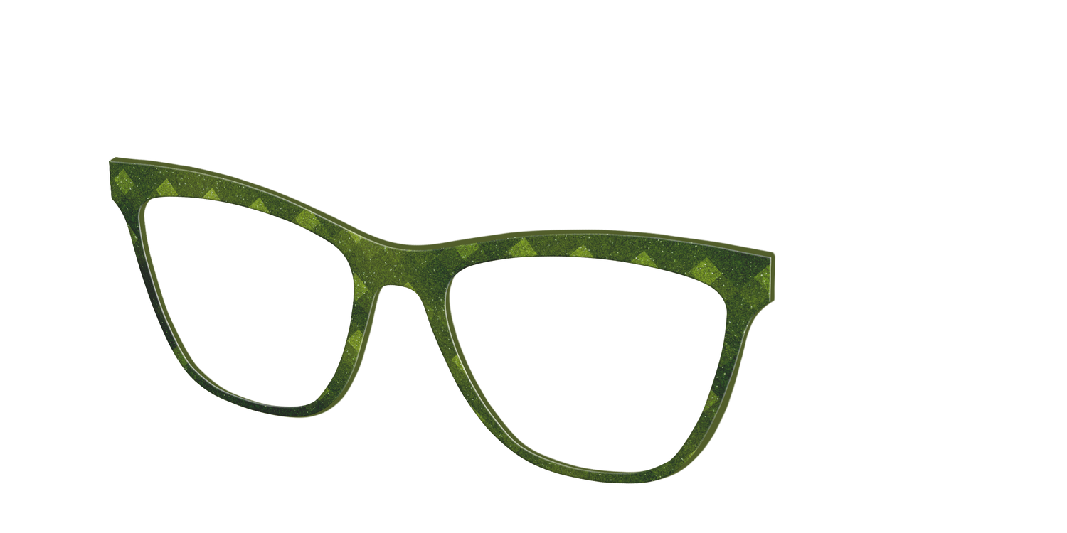 The Olive Geo - Angle Top Image - Pair Eyewear