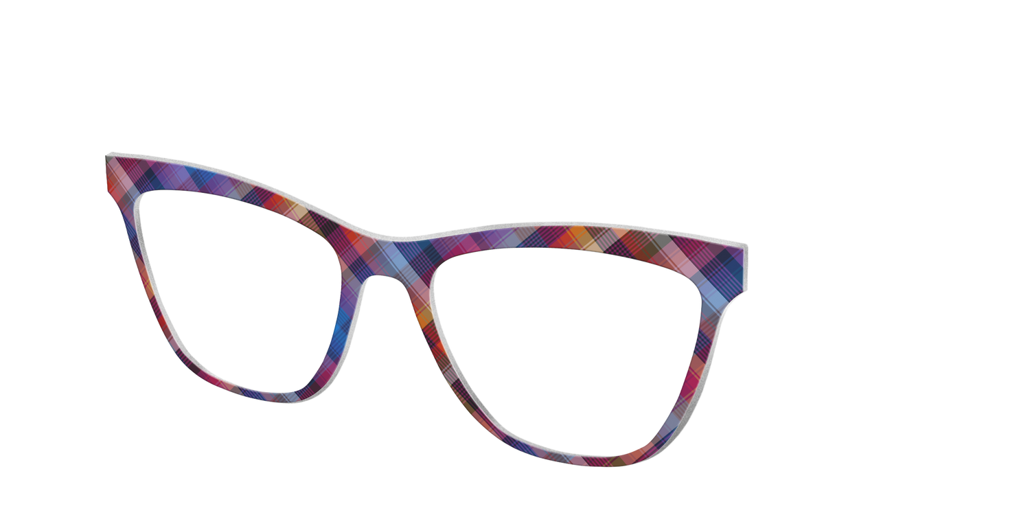 The Ombre Plaid - Angle Top Image - Pair Eyewear