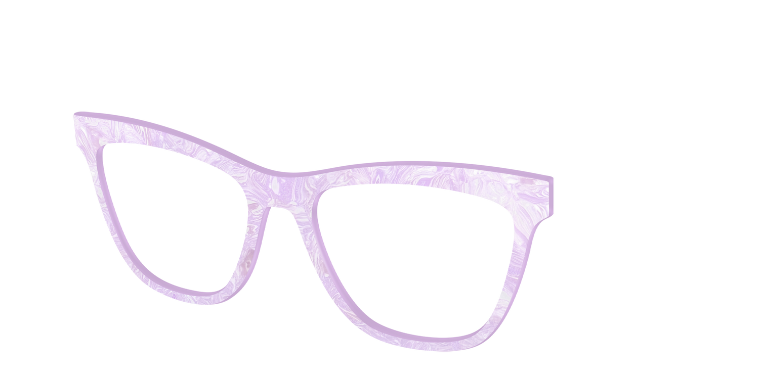The Pale Iris Pearl Marble - Angle Top Image - Pair Eyewear