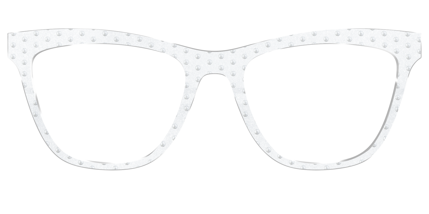 The Pearl Shimmer Polka Dots - Front Top Image - Pair Eyewear