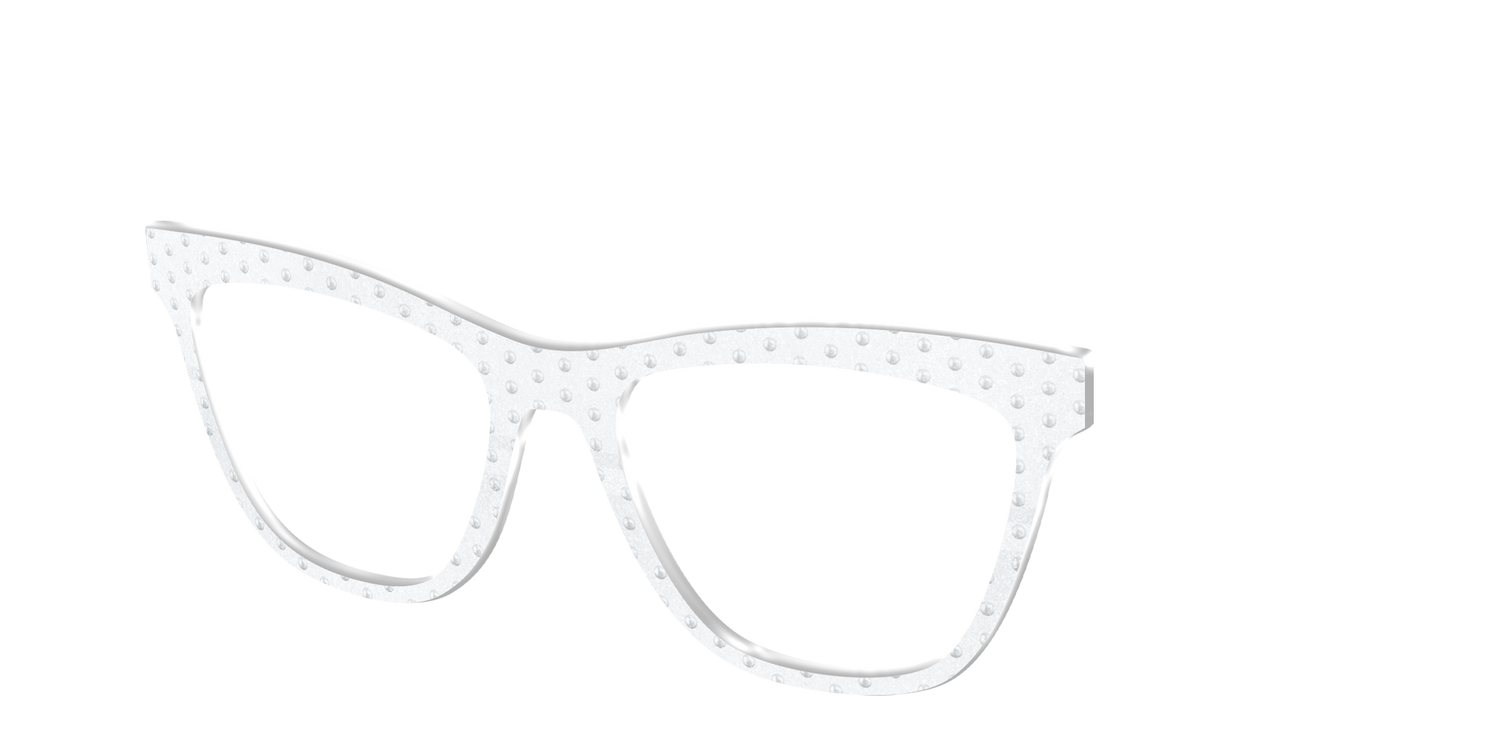 The Pearl Shimmer Polka Dots - Angle Top Image - Pair Eyewear