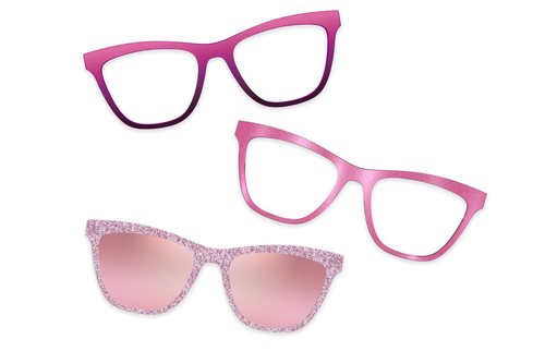 Pink Clear - Set - Pair Eyewear