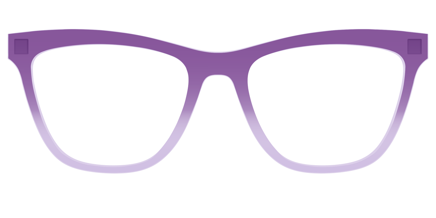 The Plum to Lilac Gradient Crystal - Front Top Image - Pair Eyewear