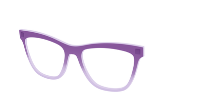 The Plum to Lilac Gradient Crystal - Angle Top Thumbnail - Pair Eyewear