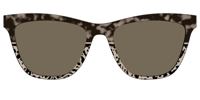 The Polarized Ink Blot Tortoise Split Sun Top - Front Top Thumbnail - Pair Eyewear