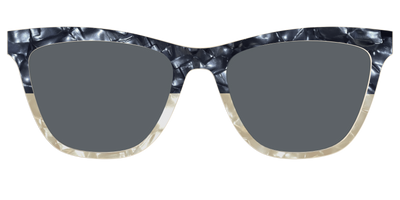The Polarized Navy to Taupe Pearl Split Sun Top - Front Top Thumbnail - Pair Eyewear