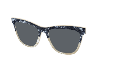 The Polarized Navy to Taupe Pearl Split Sun Top - Angle Top Thumbnail - Pair Eyewear
