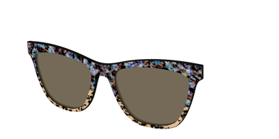 The Polarized Oasis Tortoise Split Sun Top - Angle Top Thumbnail - Pair Eyewear