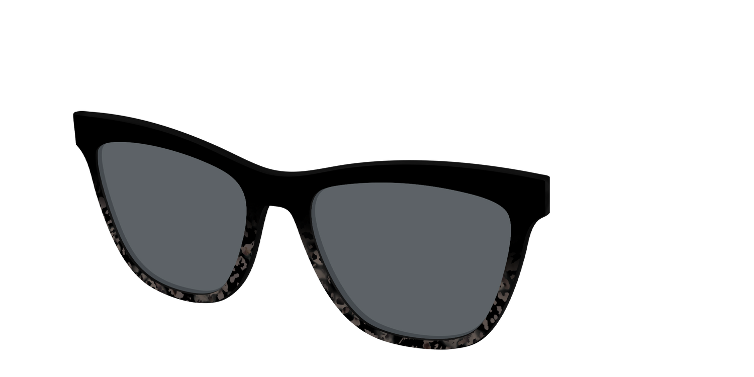 The Polarized Shaded Tortoise Sun Top - Angle Top Image - Pair Eyewear