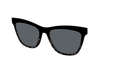 The Polarized Shaded Tortoise Sun Top - Angle Top Thumbnail - Pair Eyewear