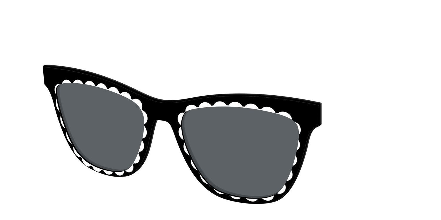 The Polarized Stylish Daisy Sun Top - Angle Top Image - Pair Eyewear