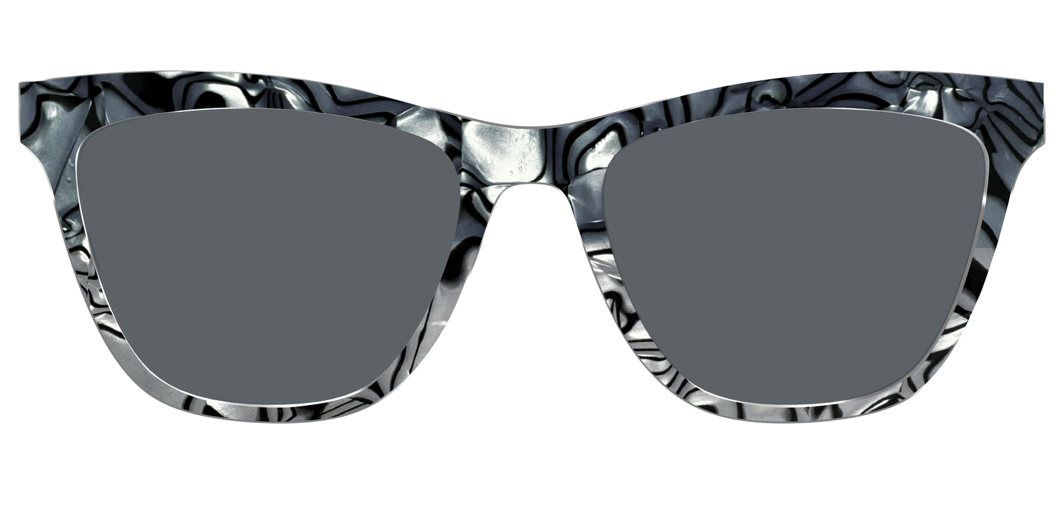 The Polarized Zebra Pearl Split Sun Top - Front Top Image - Pair Eyewear