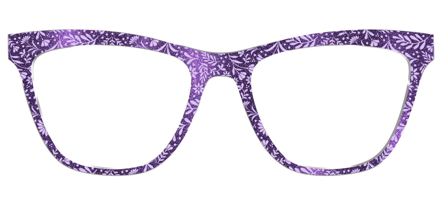 The Purple Shimmer Botanical - Front Top Image - Pair Eyewear