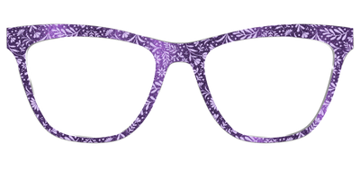 The Purple Shimmer Botanical - Front Top Thumbnail - Pair Eyewear