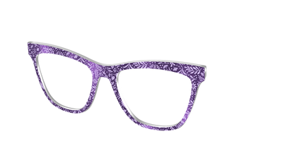 The Purple Shimmer Botanical - Angle Top Thumbnail - Pair Eyewear