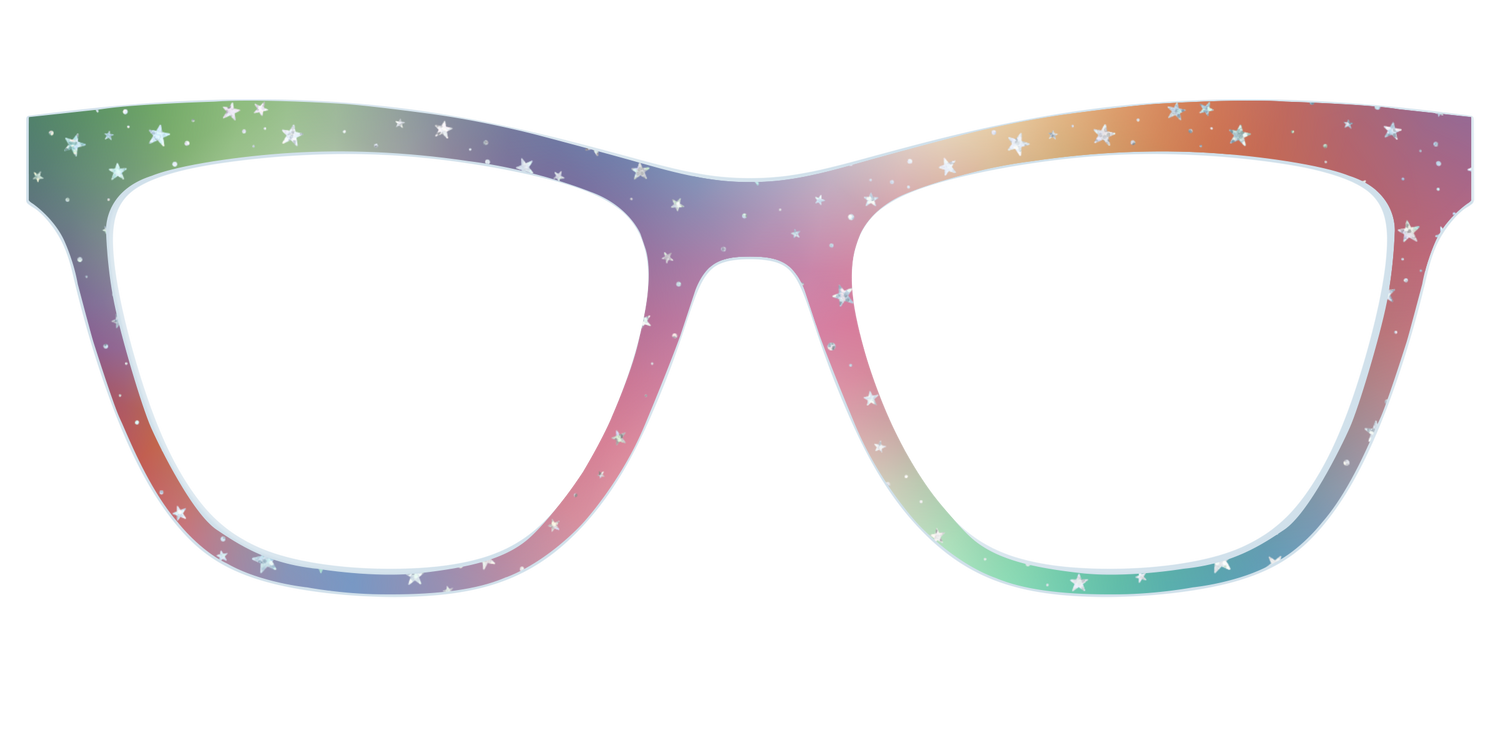 The Rainbow Holographic Celestial - Front Top Image - Pair Eyewear