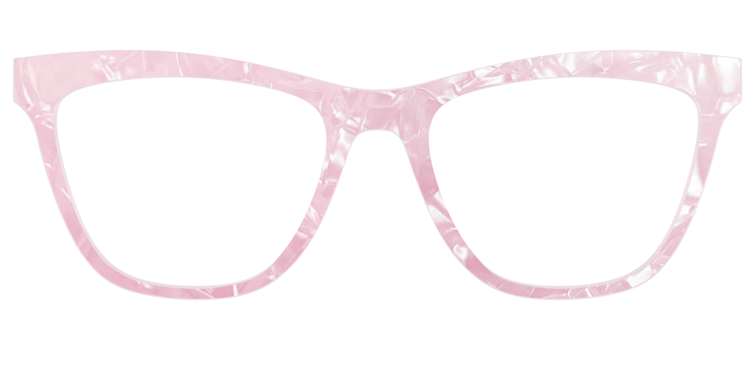 The Rose Quartz Pearl Marble - Front Top Image - Pair Eyewear