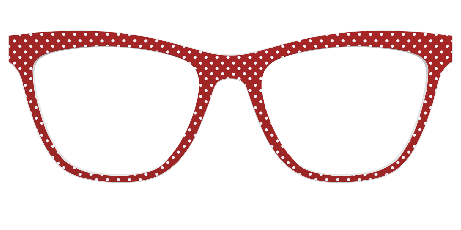 The Ruby Pin Dot - Front Top Image - Pair Eyewear