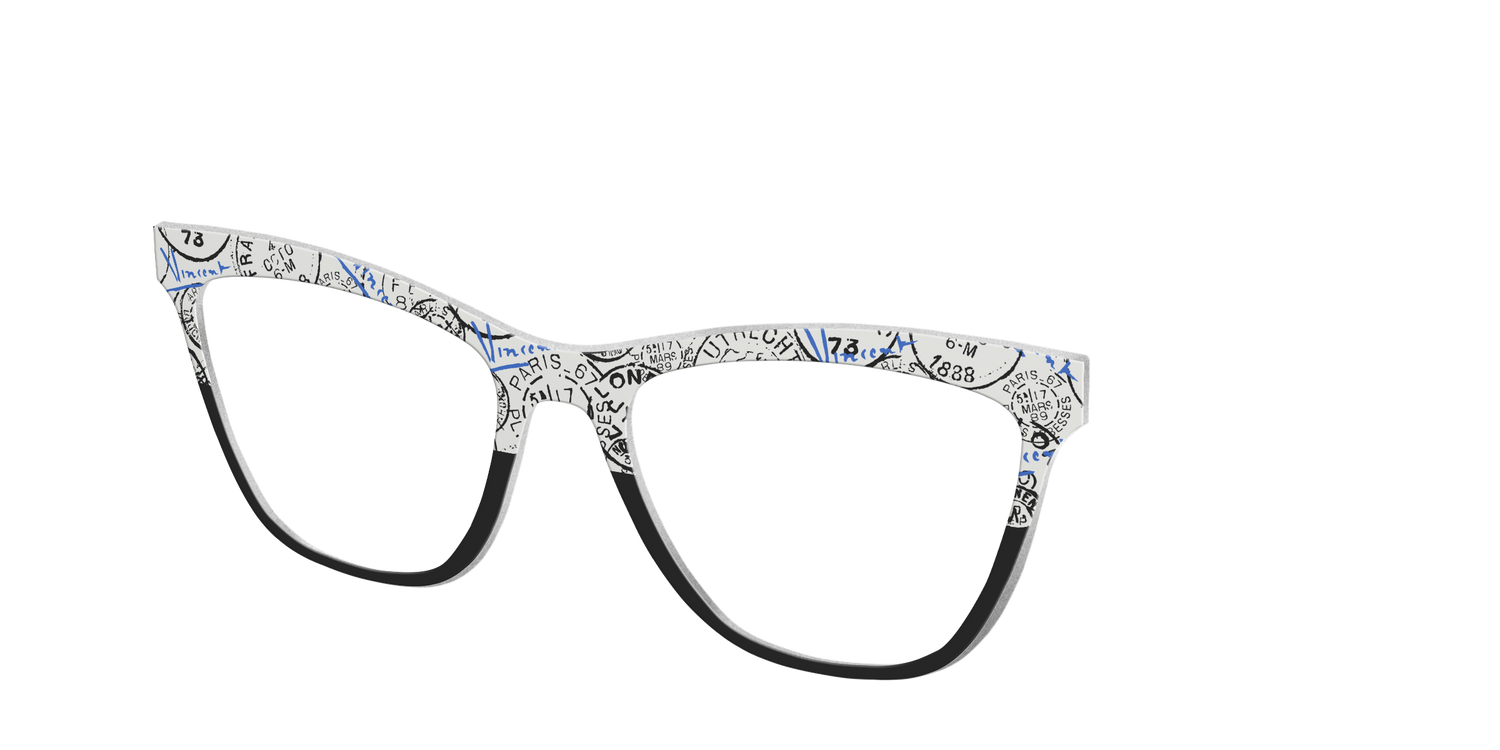 The Stamps Split - Angle Top Image - Pair Eyewear