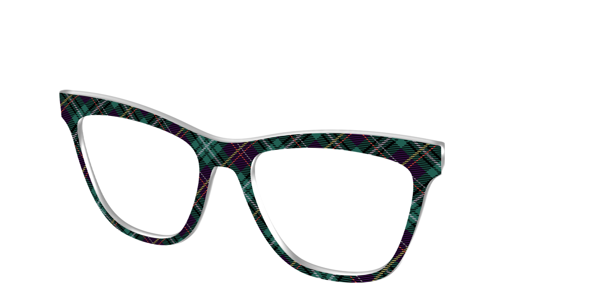 The Tall Tales Tartan - Angle Top Image - Pair Eyewear