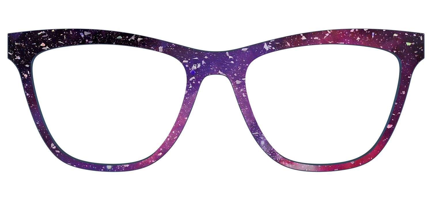 The Twilight Sky with Holographic Glitter - Front Top Image - Pair Eyewear