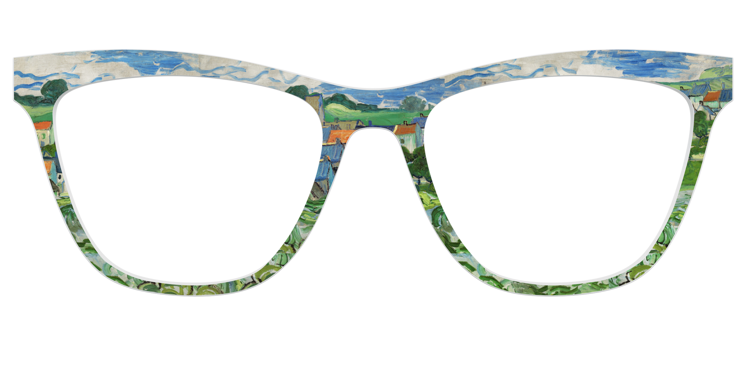 The View of Auvers-Sur-Oise - Front Top Image - Pair Eyewear