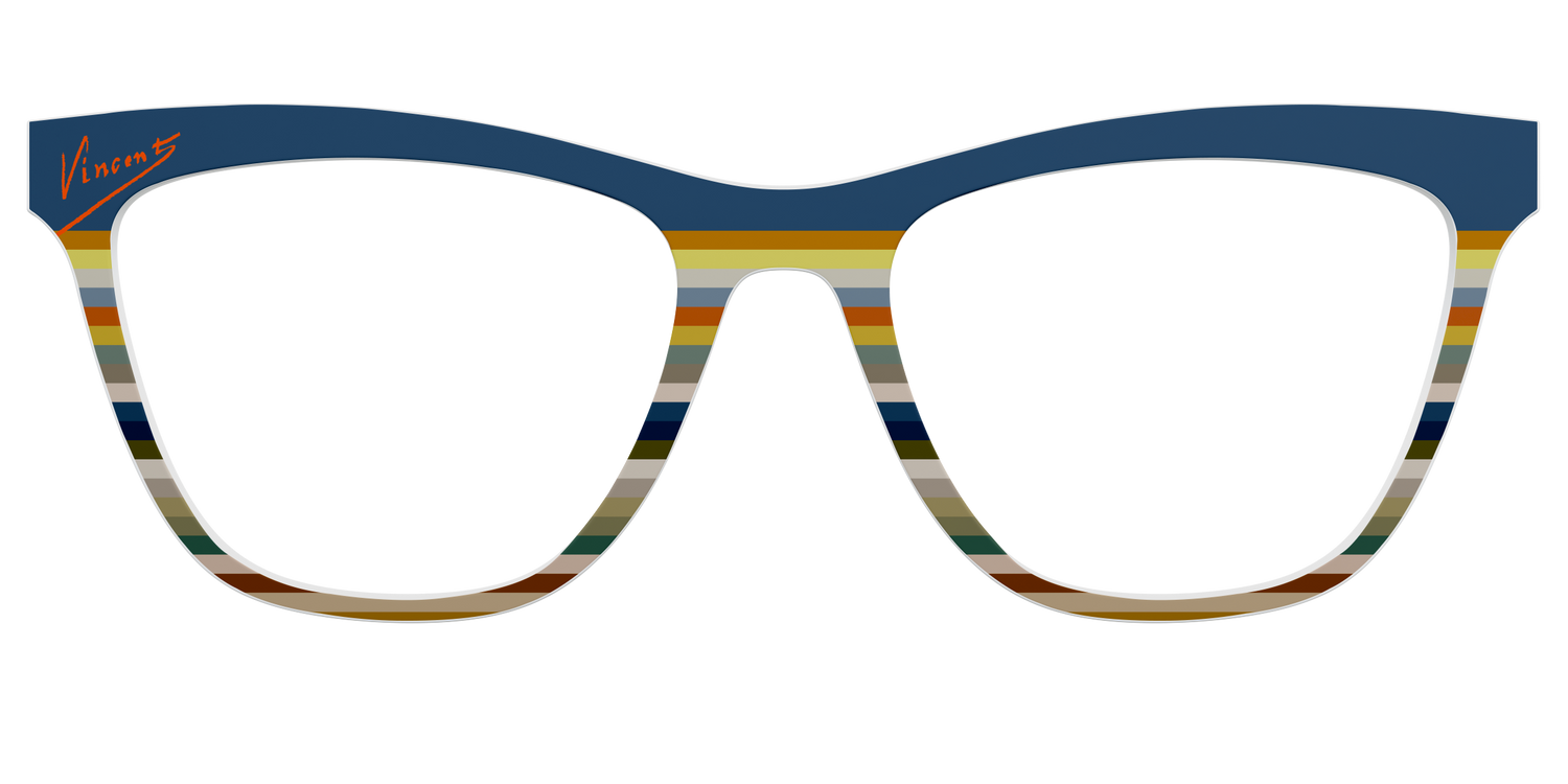 The Vincent Stripes - Front Top Image - Pair Eyewear