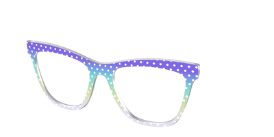 The Violet to Thistle Gradient Polka Dot - Angle Top Thumbnail - Pair Eyewear