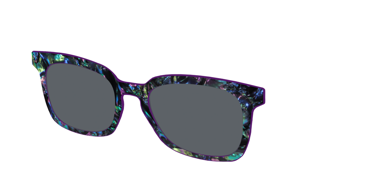 The Polarized Abalone Sun Top - Angle Top Image - Pair Eyewear