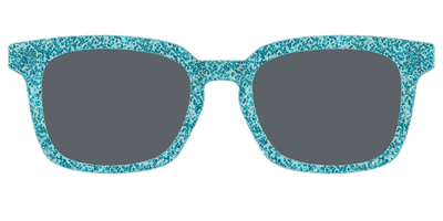 The Polarized Aquamarine Sparkle Sun Top - Front Top Thumbnail - Pair Eyewear