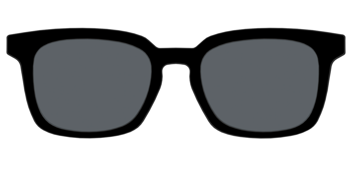 The Non-Polarized Black Sun Top - Front Top Image - Pair Eyewear