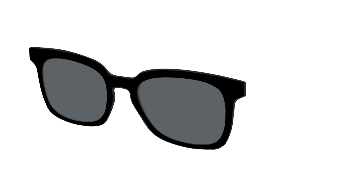 The Non-Polarized Black Sun Top - Angle Top Image - Pair Eyewear