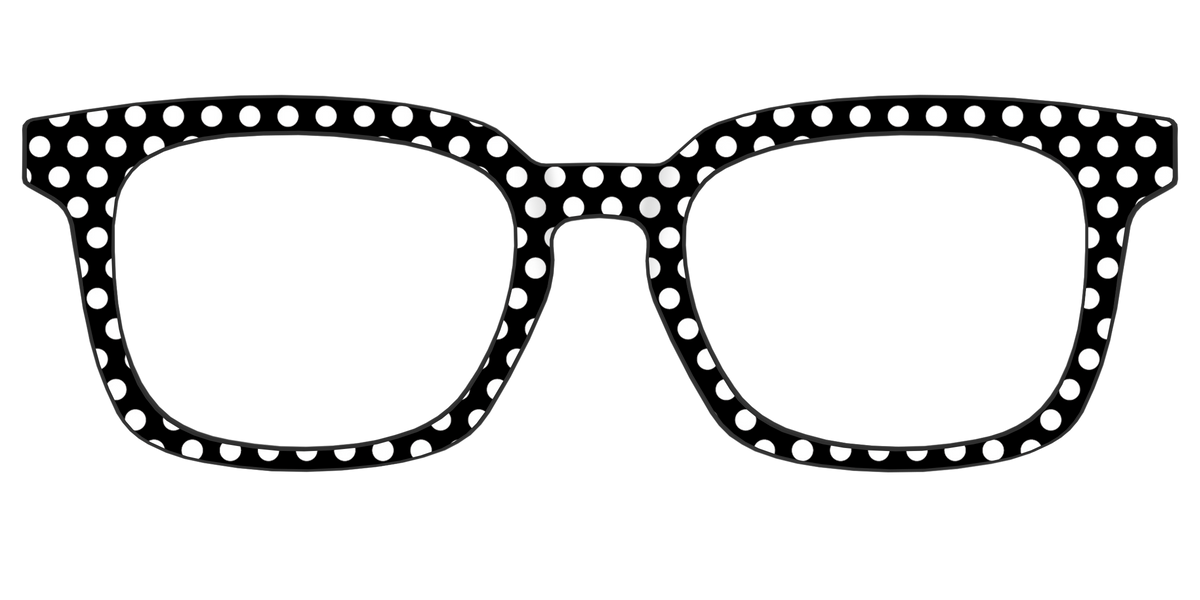The Black Polka Dots - Front Top Image - Pair Eyewear