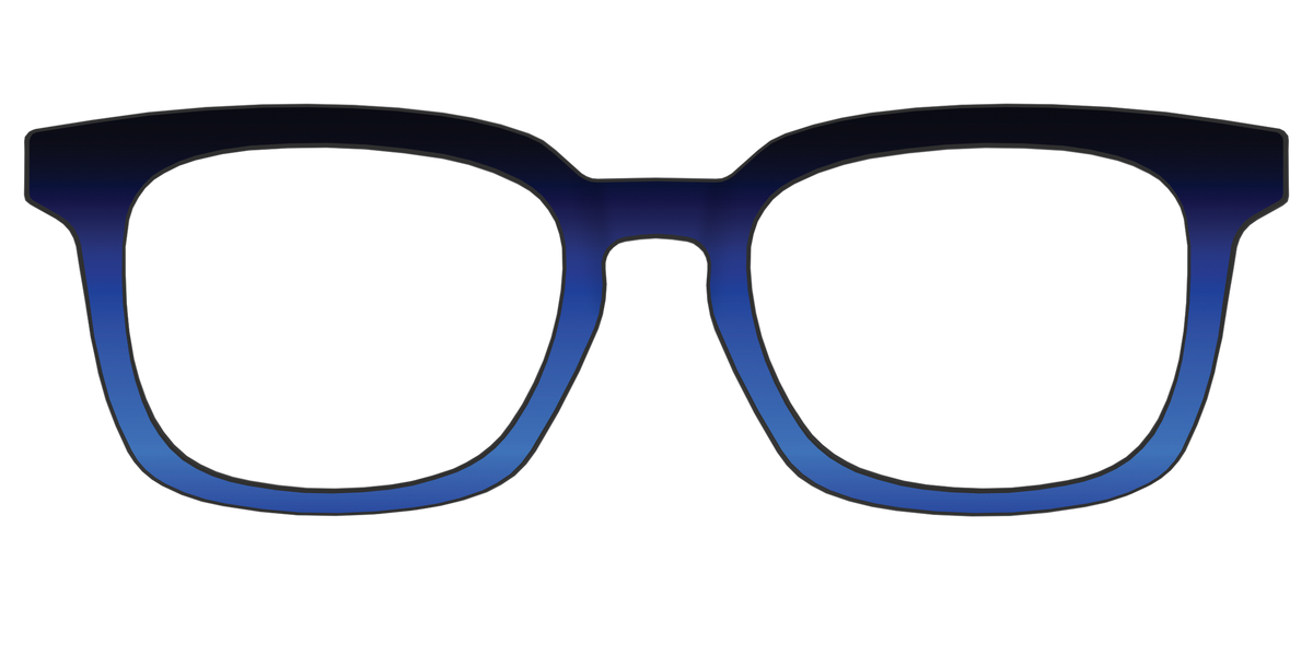 The Black to Blueberry Gradient - Front Top Image - Pair Eyewear