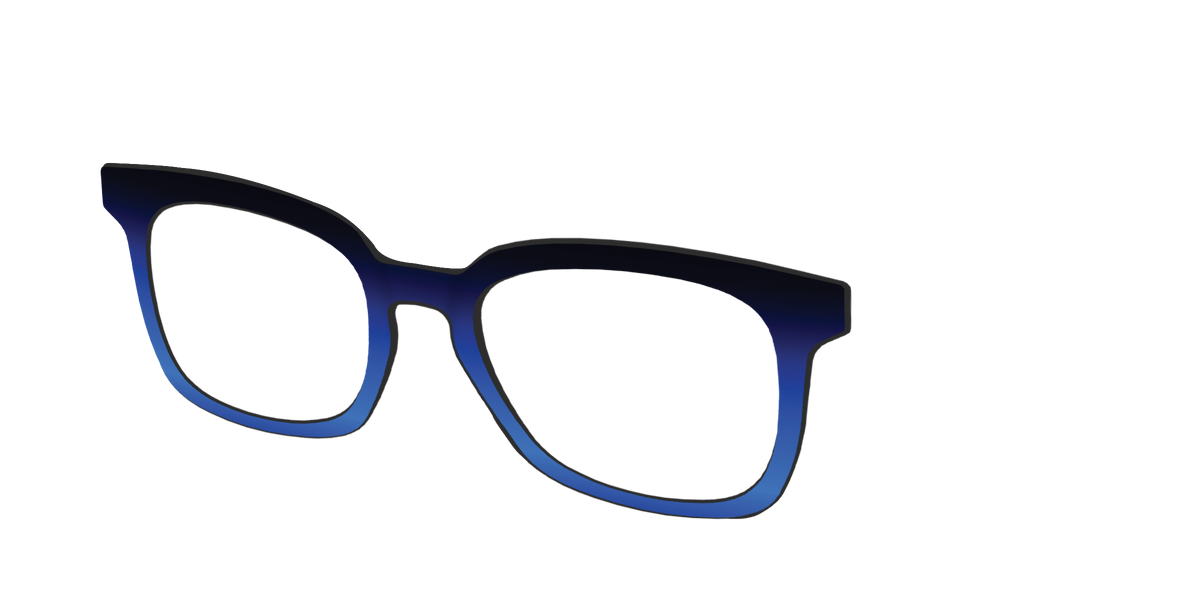 The Black to Blueberry Gradient - Angle Top Image - Pair Eyewear