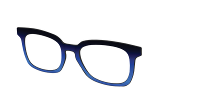 The Black to Blueberry Gradient - Angle Top Thumbnail - Pair Eyewear