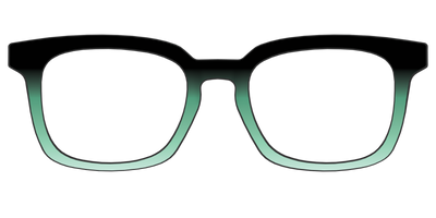 The Black to Spearmint Gradient - Front Top Thumbnail - Pair Eyewear