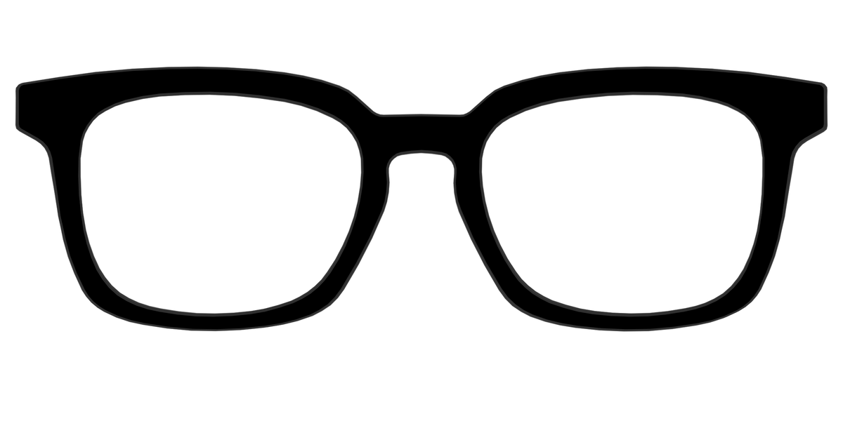 The Black - Front Top Image - Pair Eyewear