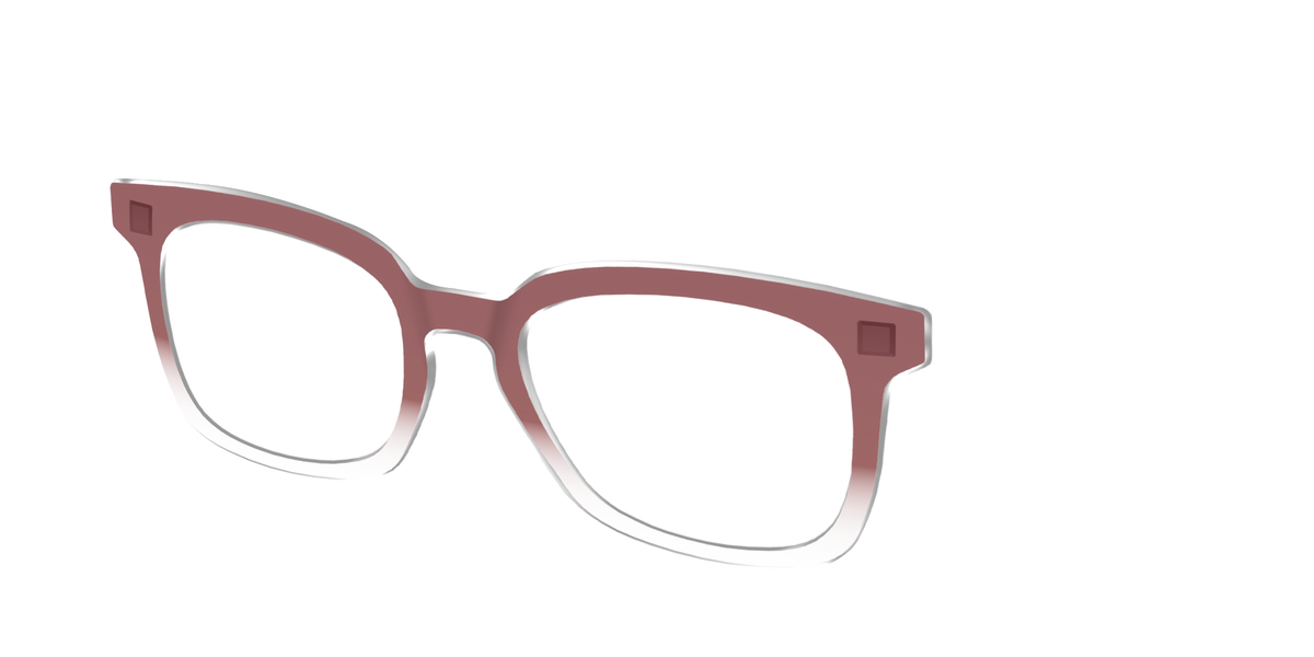 The Burgundy Gradient Crystal - Angle Top Image - Pair Eyewear
