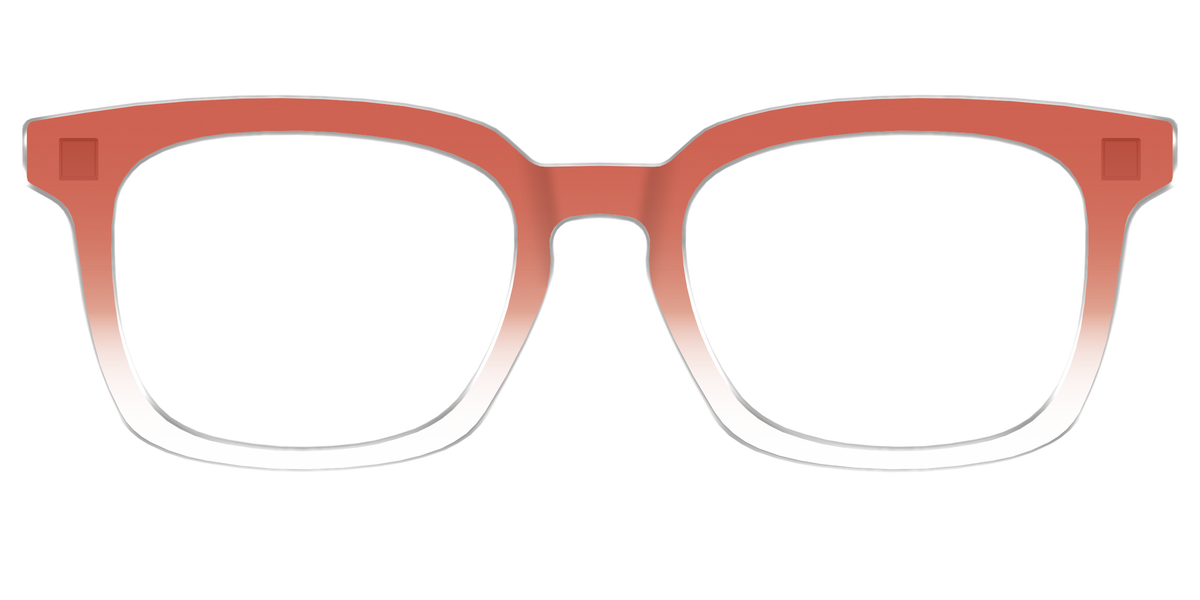 The Burnt Orange Gradient Crystal - Front Top Image - Pair Eyewear