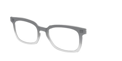 The Charcoal to Light Gray Gradient Crystal - Angle Top Thumbnail - Pair Eyewear