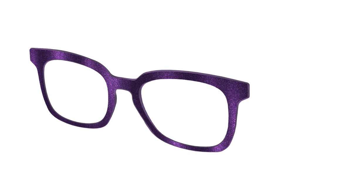 The Deep Purple Shimmer - Angle Top Image - Pair Eyewear