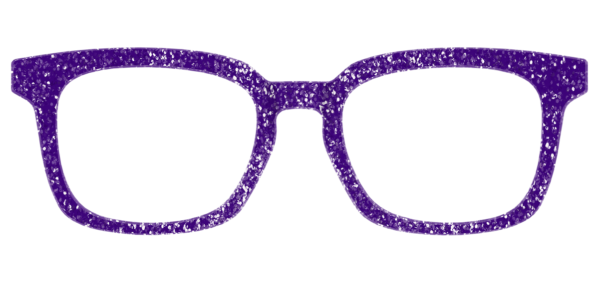 The Electric Purple Sparkle - Front Top Image - Pair Eyewear