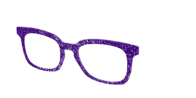 The Electric Purple Sparkle - Angle Top Thumbnail - Pair Eyewear